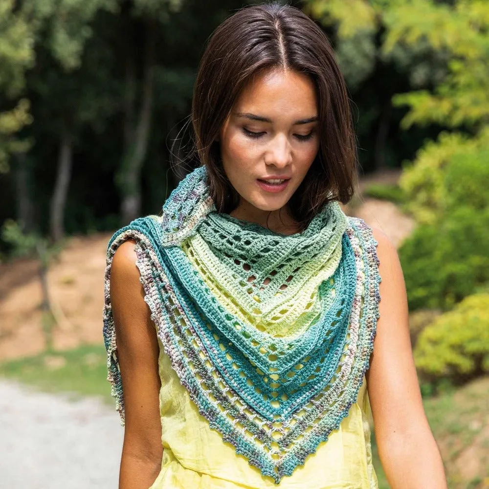 Katia Fair Cotton Craft 175 Colour 803 Mint Green/Lemon Yellow/Turquoise