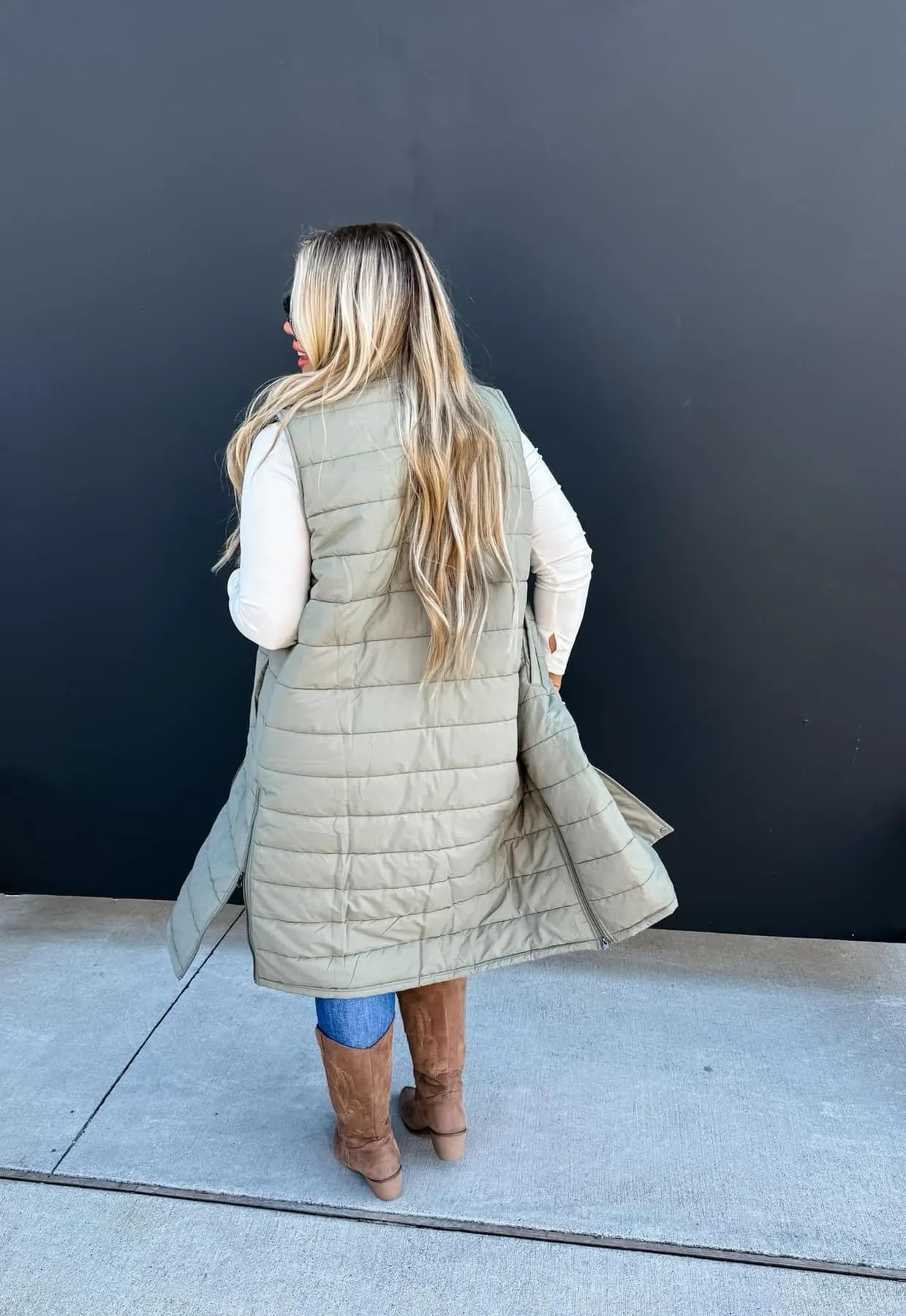 Kendall Long Puffer Vest