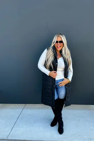 Kendall Long Puffer Vest