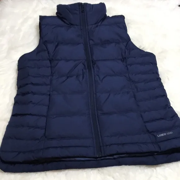 Lands End Down Puffer Vest Size Small (6-8)