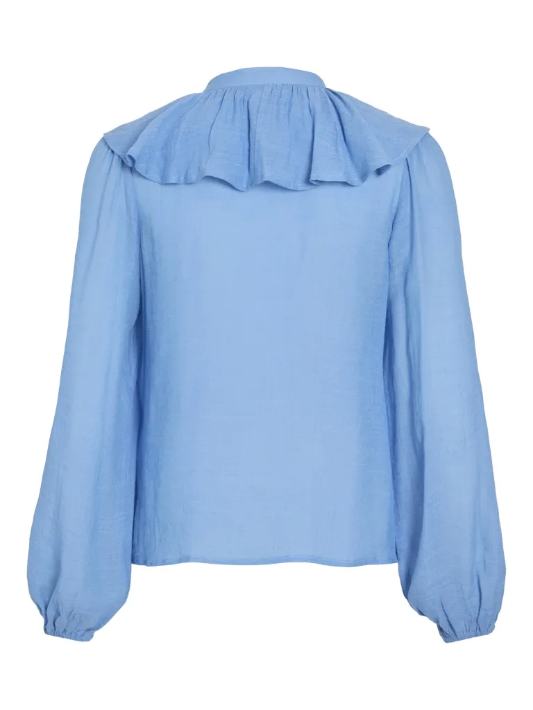 Lauro Long Sleeve Top | Blissful Blue