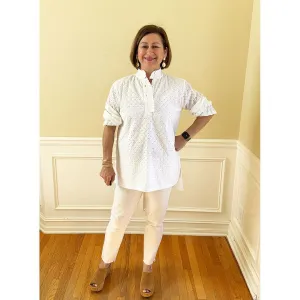Leigh Eyelet Top