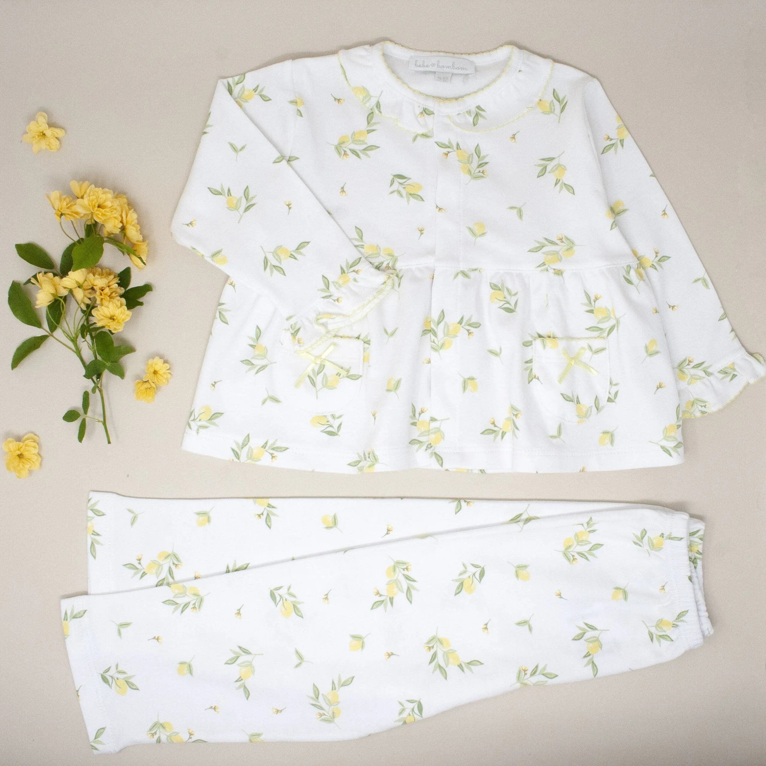 Lemon Pima Cotton Pyjama Set