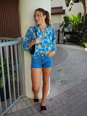 Lizzie Ruffled Long Sleeve Blouse- Final Sale