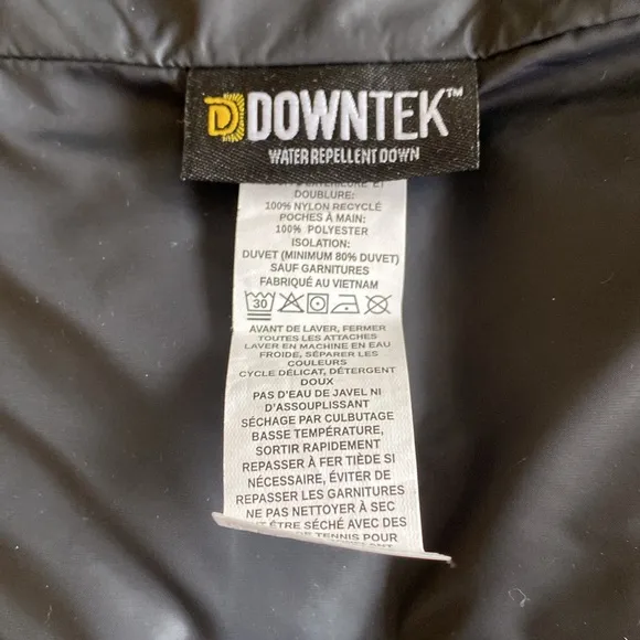 LLBEAN Boundless Black Down Puff Zipper Vest