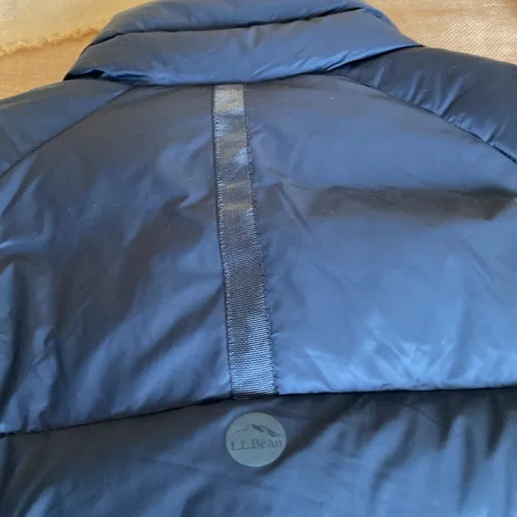 LLBEAN Boundless Black Down Puff Zipper Vest