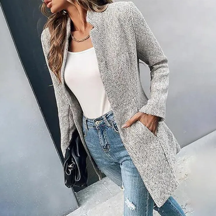 Long blazer - open front