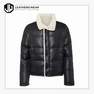 Long Fur Black Puffer Jacket