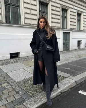 Long Wool Coat: Celeste – Classic Style