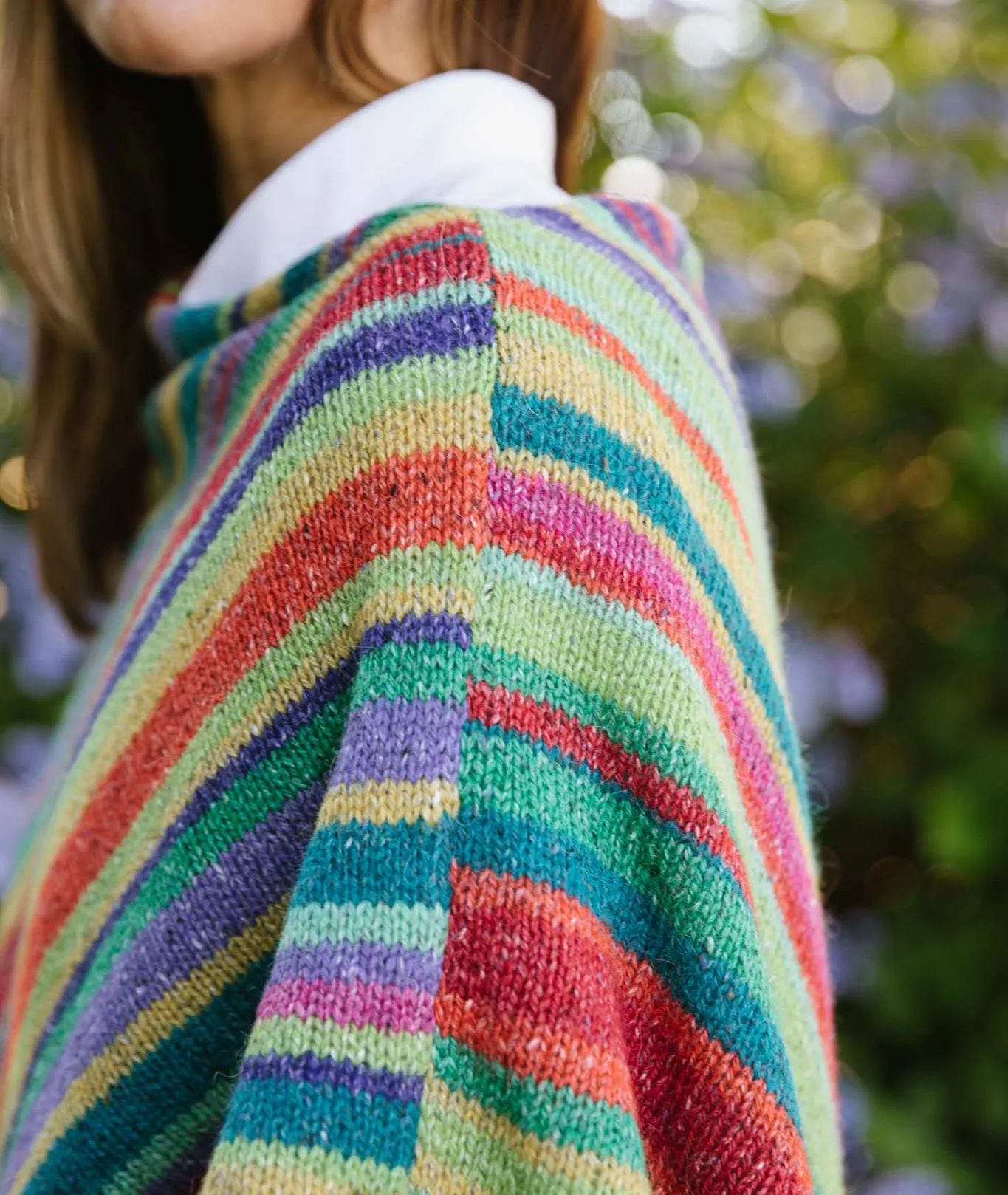 Lucky Striped Poncho Pattern