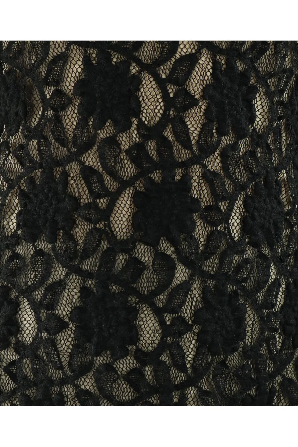 MADELINE Fitted Lace Dress Black