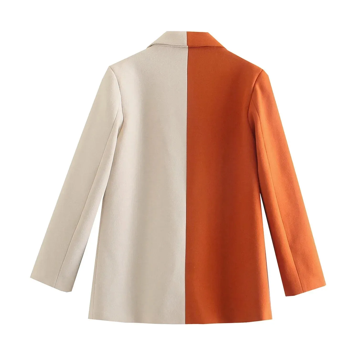 Mael Two Tone Color Woolen Blazer