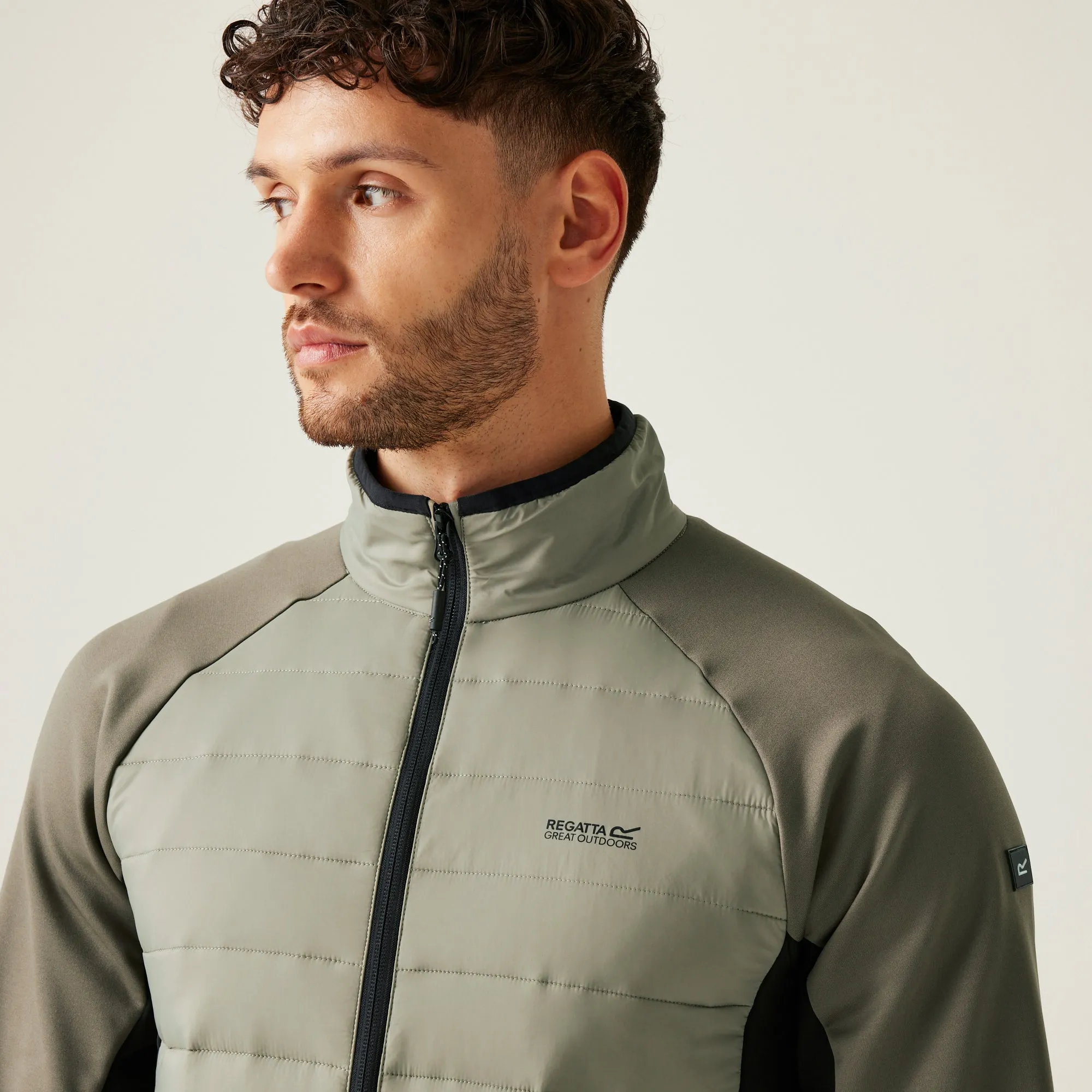 Men's Clumber IV Hybrid Jacket | Gold Sand Treetop Black