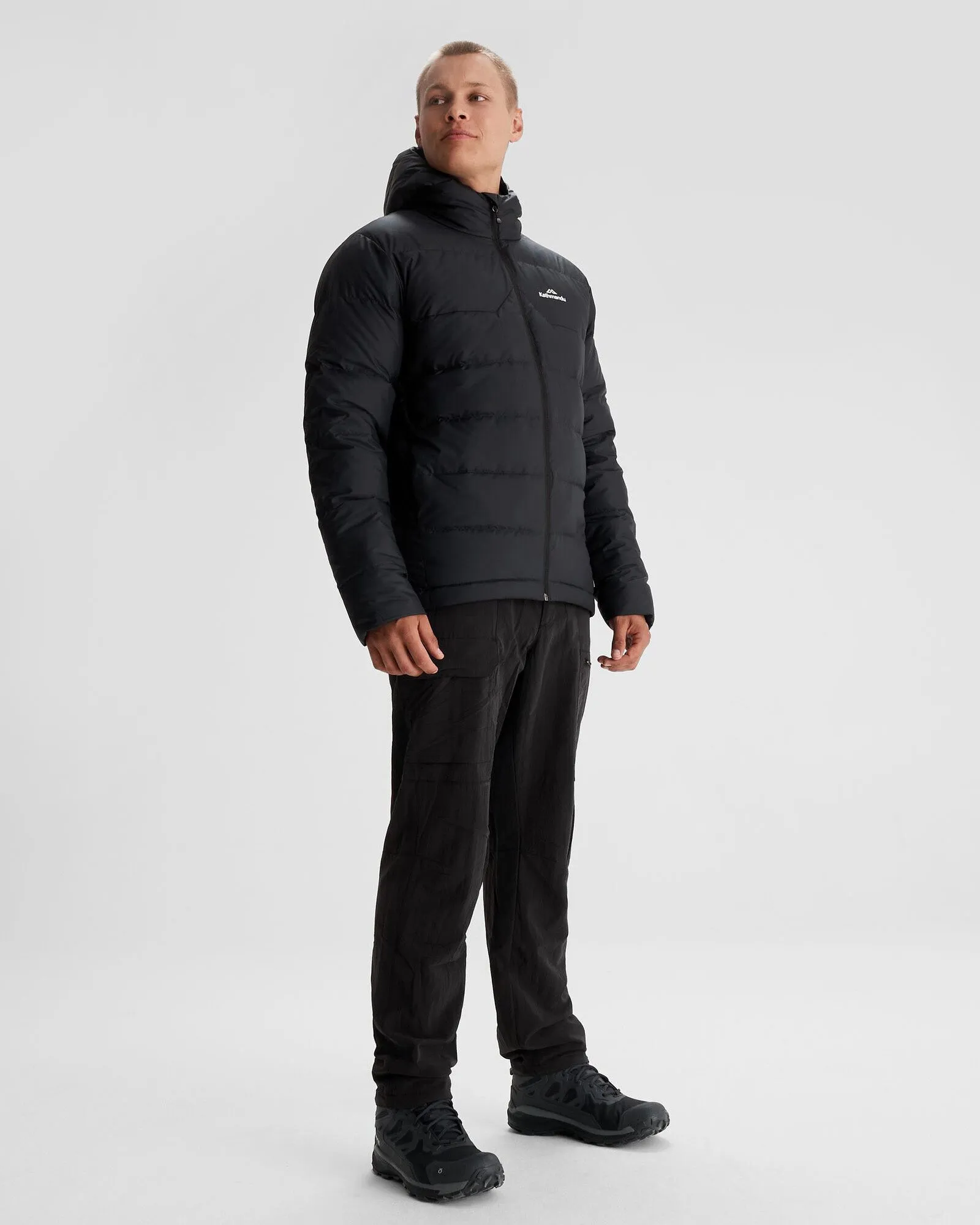 Men's Epiq Hooded Down Jacket - Black/Black