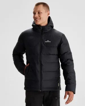 Men's Epiq Hooded Down Jacket - Black/Black
