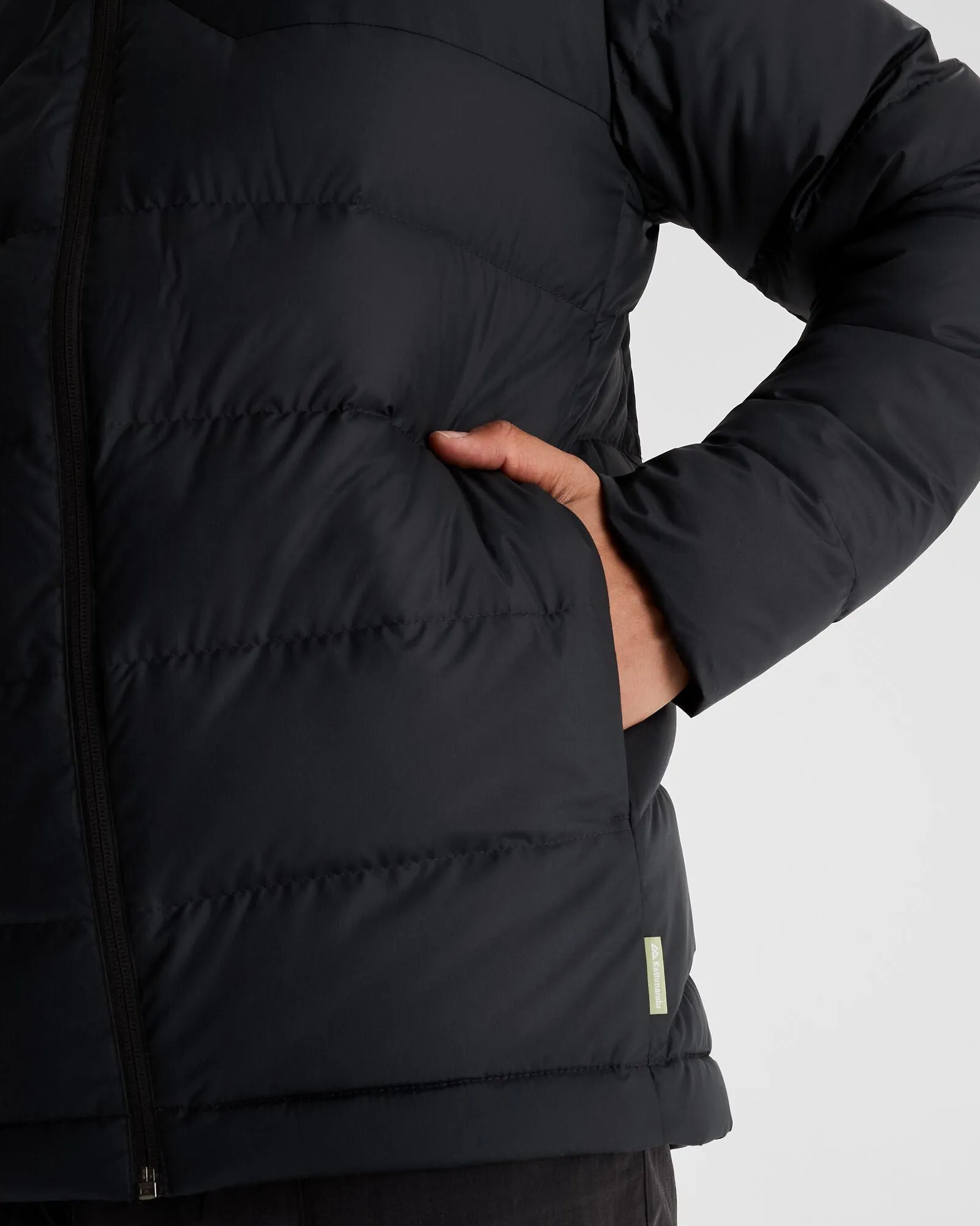 Men's Epiq Hooded Down Jacket - Black/Black