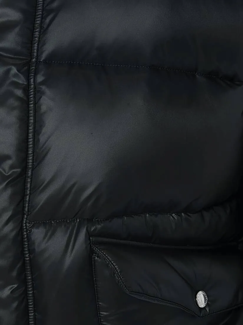 Men's McQueen Graffiti Puffer Jacket in Black