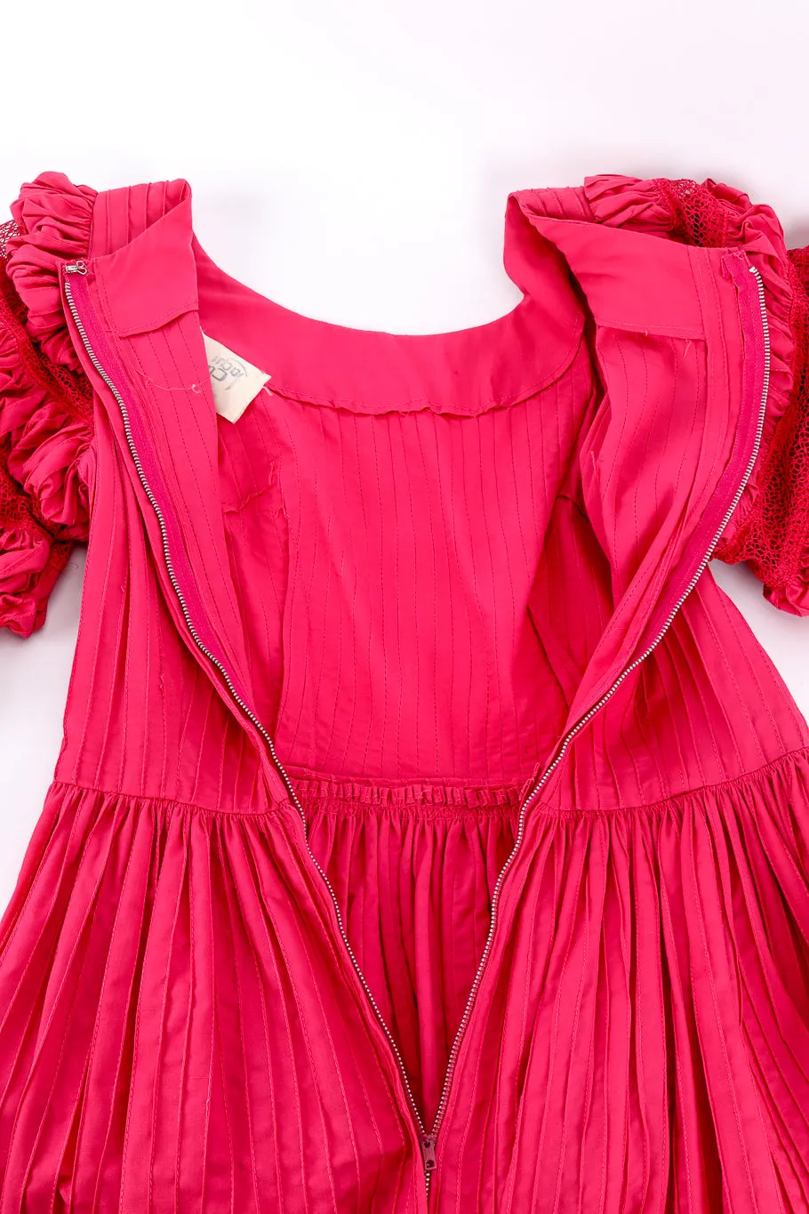 Mexican Pintuck Ruffle Dress