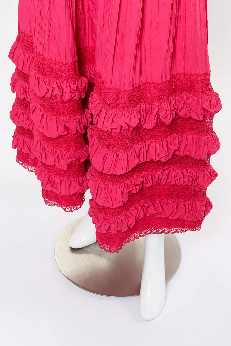 Mexican Pintuck Ruffle Dress