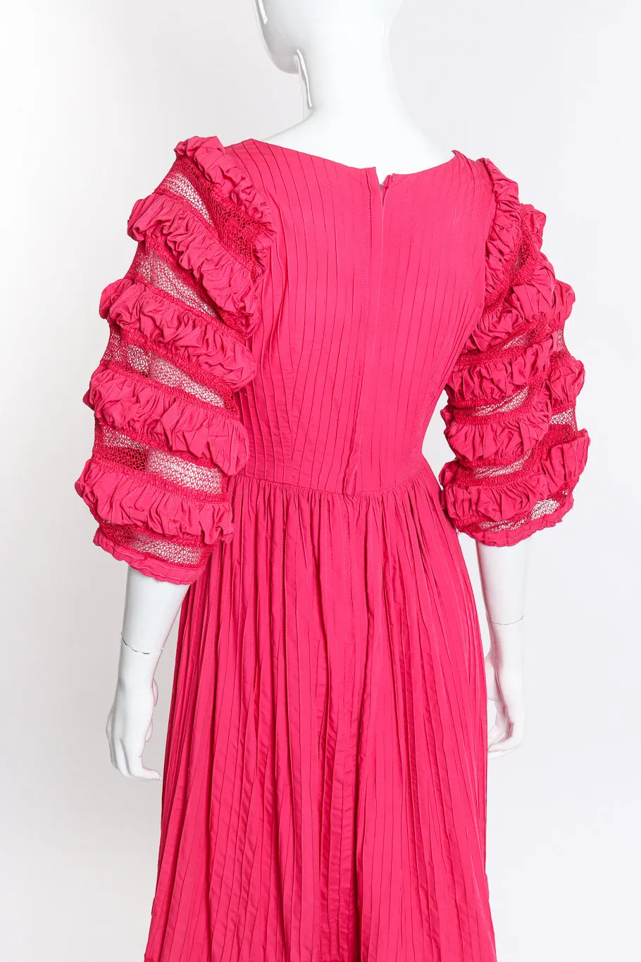 Mexican Pintuck Ruffle Dress