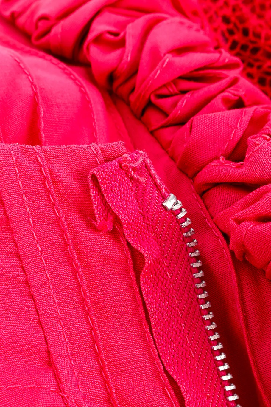 Mexican Pintuck Ruffle Dress