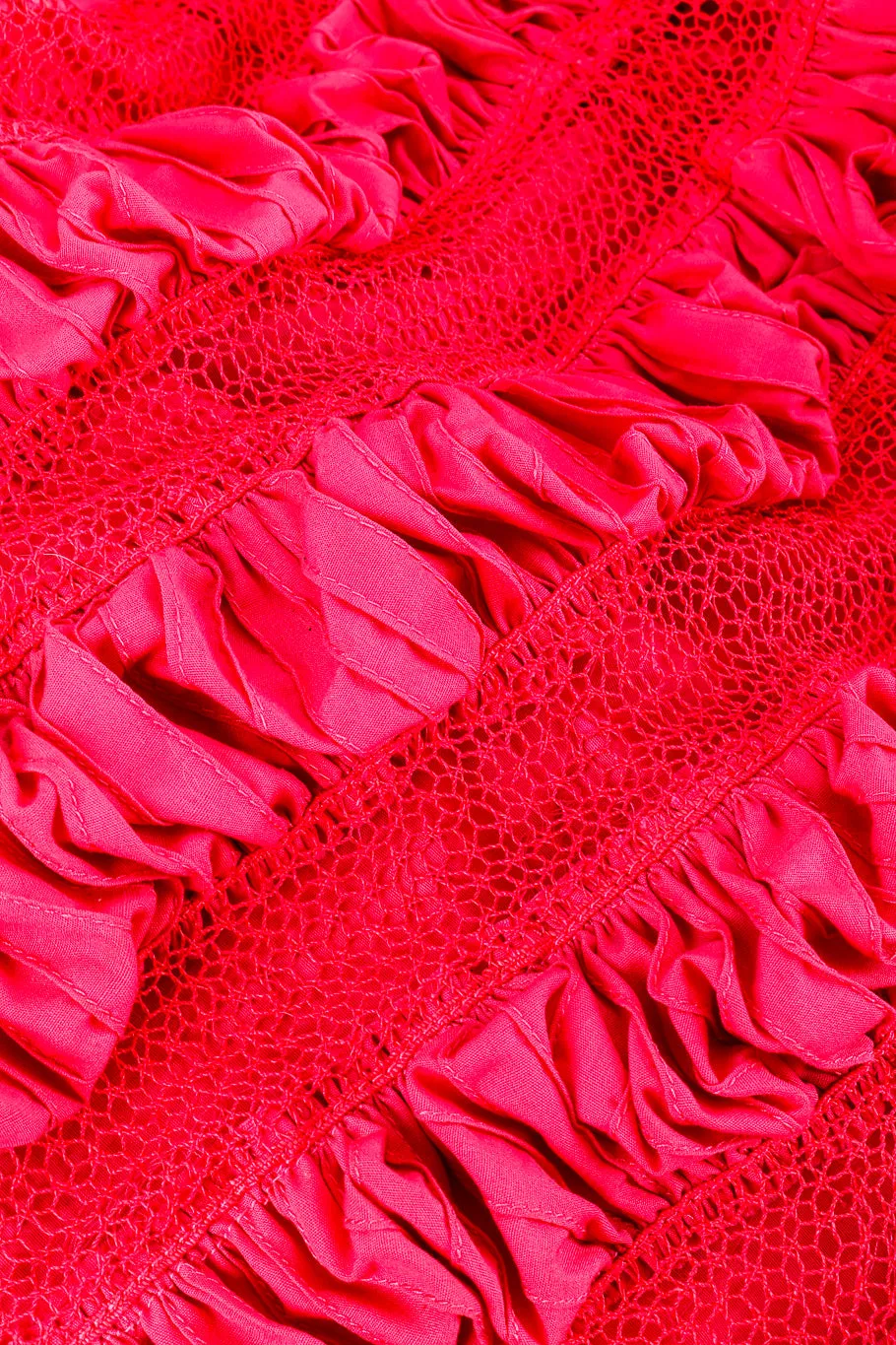 Mexican Pintuck Ruffle Dress