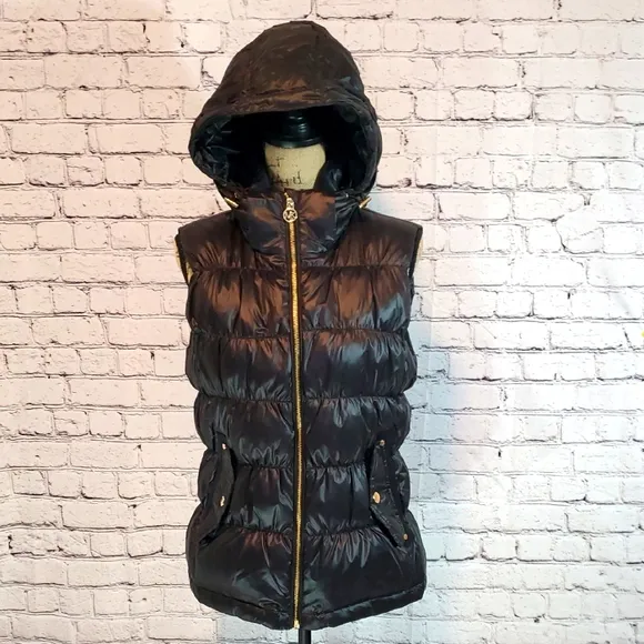 MICHAEL Michael Kors Down Puffer Vest Black Size M