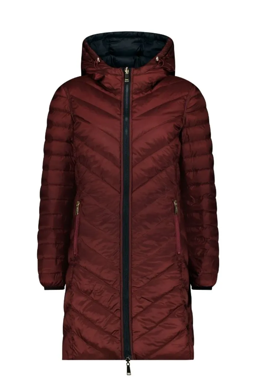 Moke Arnie Reversible Puffer Jacket - Black/Cabernet