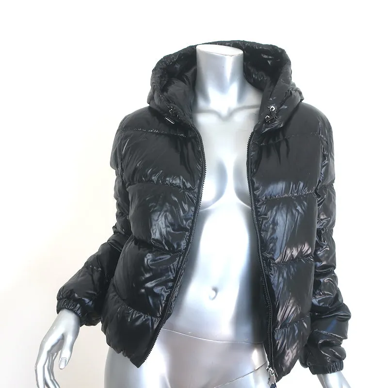 Moncler Bayard Hooded Down Puffer Jacket Black Size 2 NEW