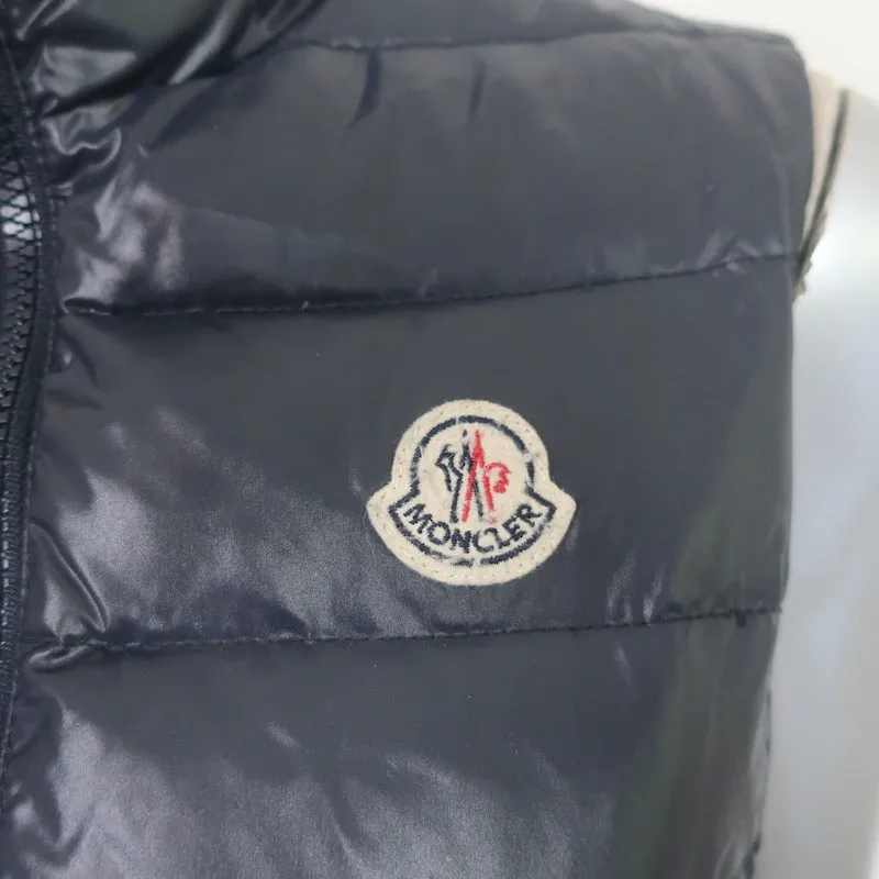 Moncler Ghany Down Puffer Vest Navy Size 00