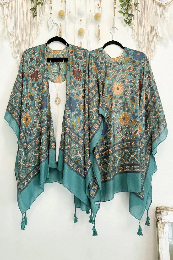 Moroccan Touch Tapestry Kimono - 4 colors