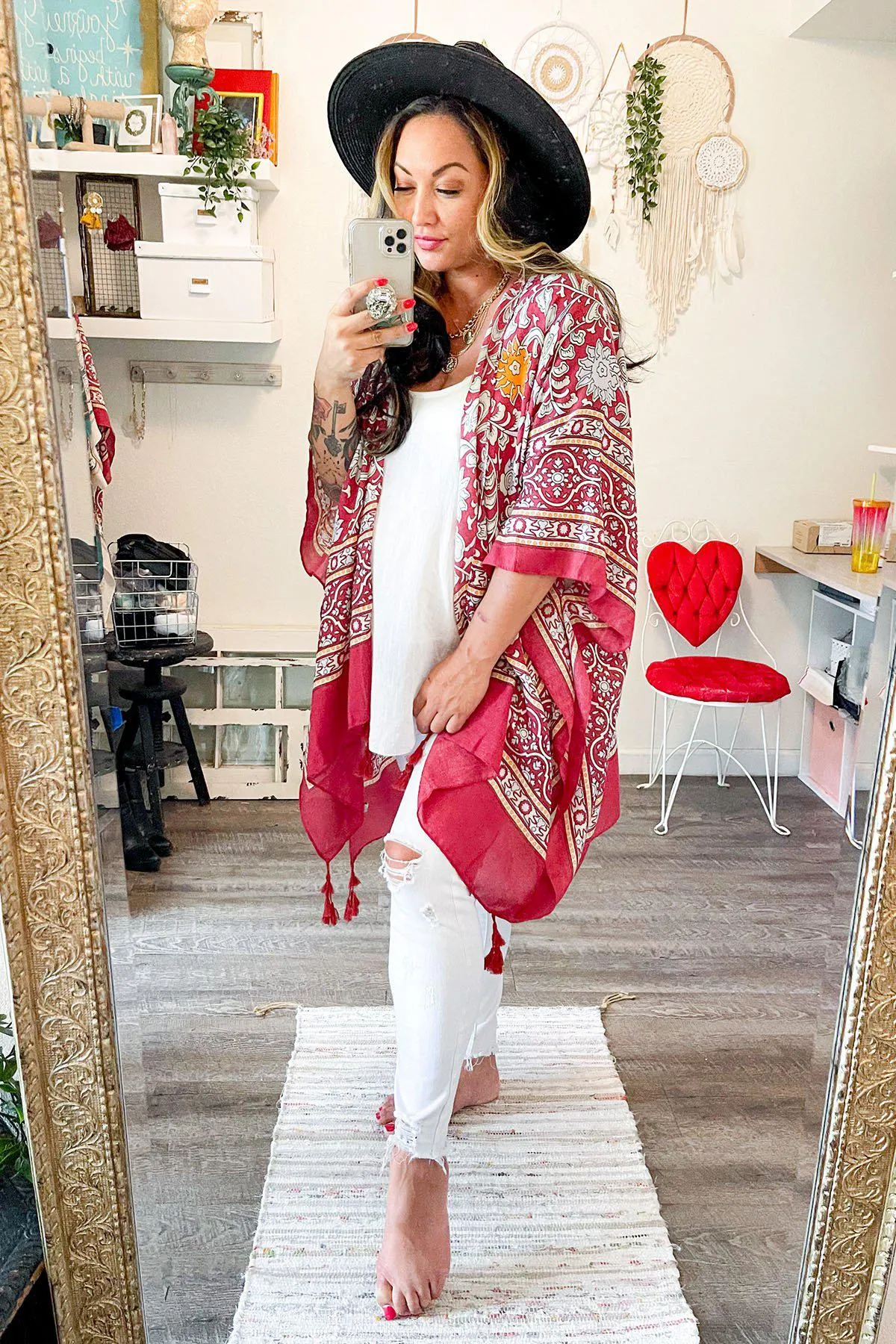 Moroccan Touch Tapestry Kimono - 4 colors