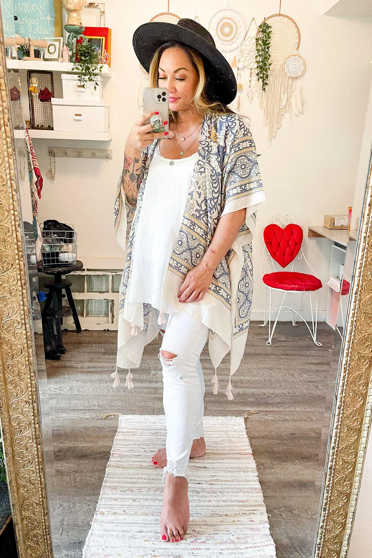Moroccan Touch Tapestry Kimono - 4 colors