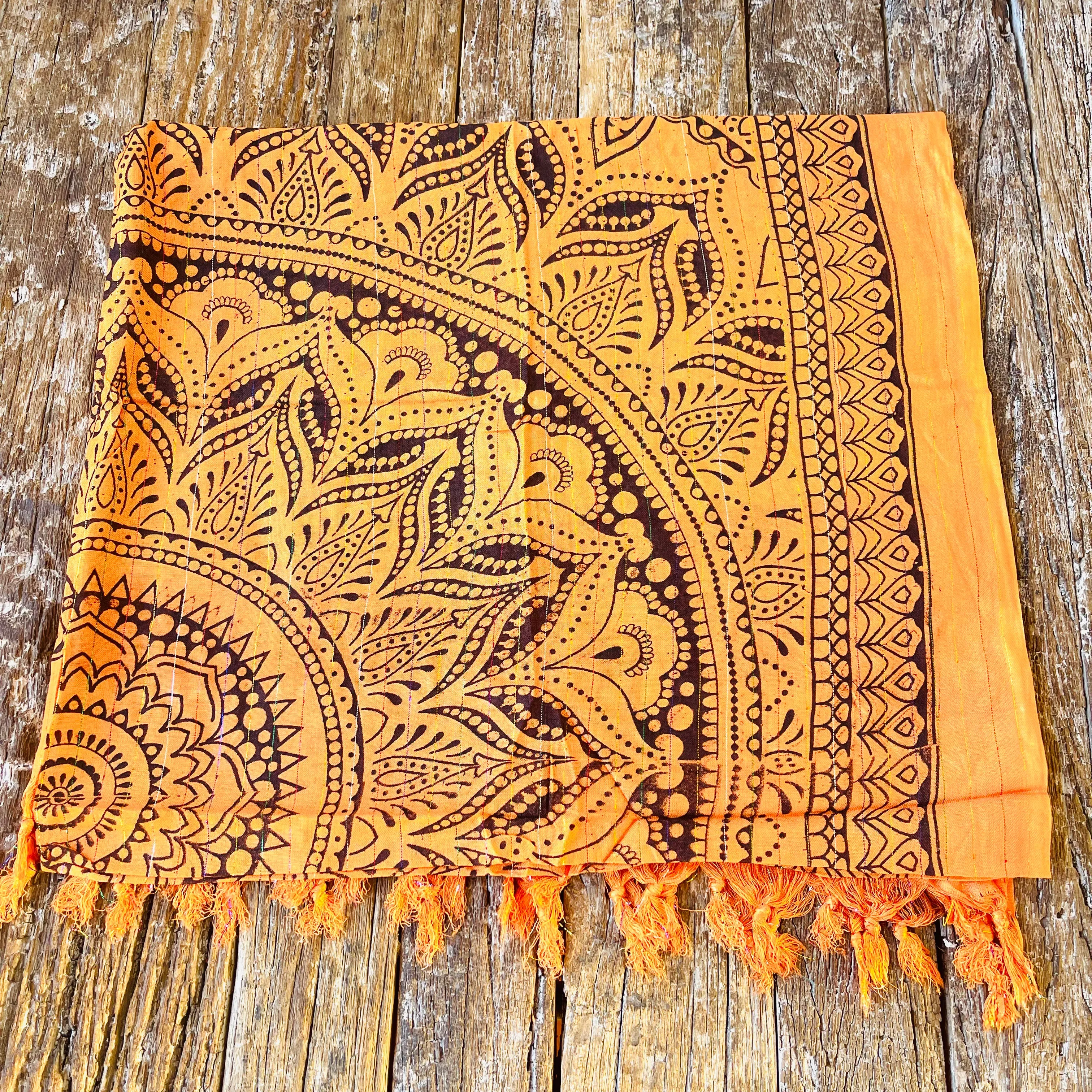 NATURAL VISCOSE SCARF/SARONG 100X180cm