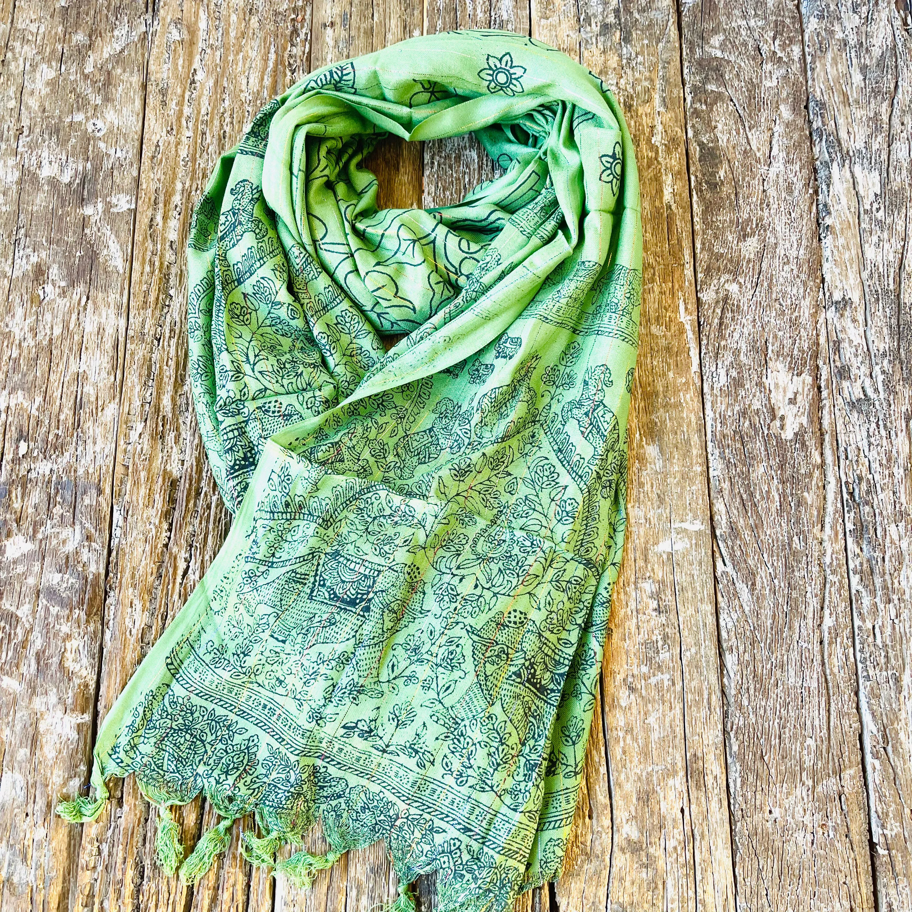 NATURAL VISCOSE SCARF/SARONG 100X180cm