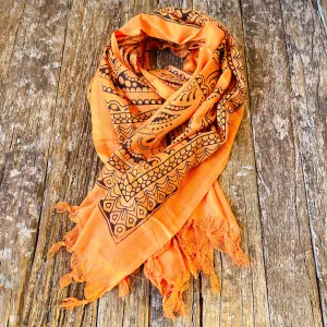 NATURAL VISCOSE SCARF/SARONG 100X180cm