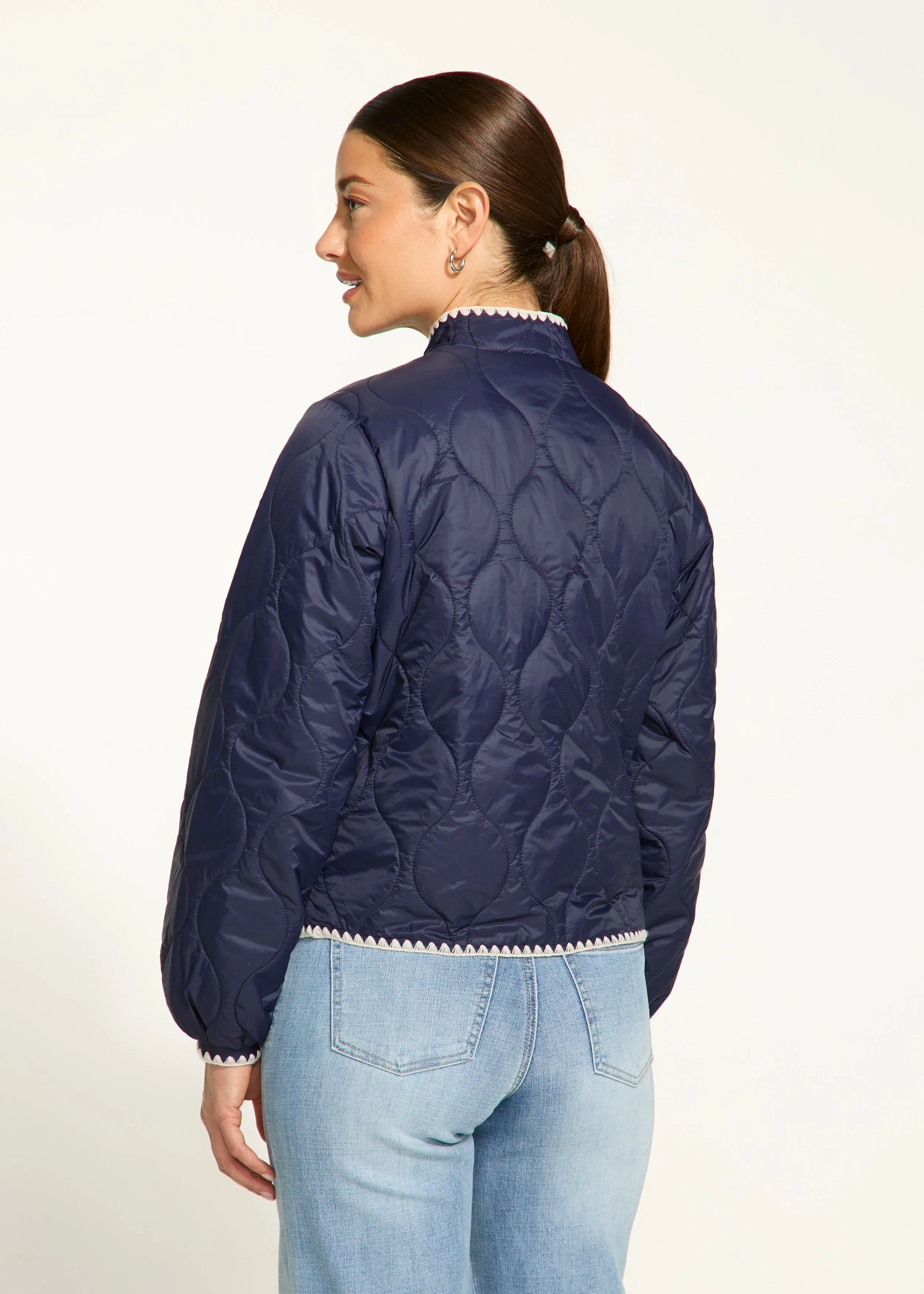 Navy & Red Reversible Puffer