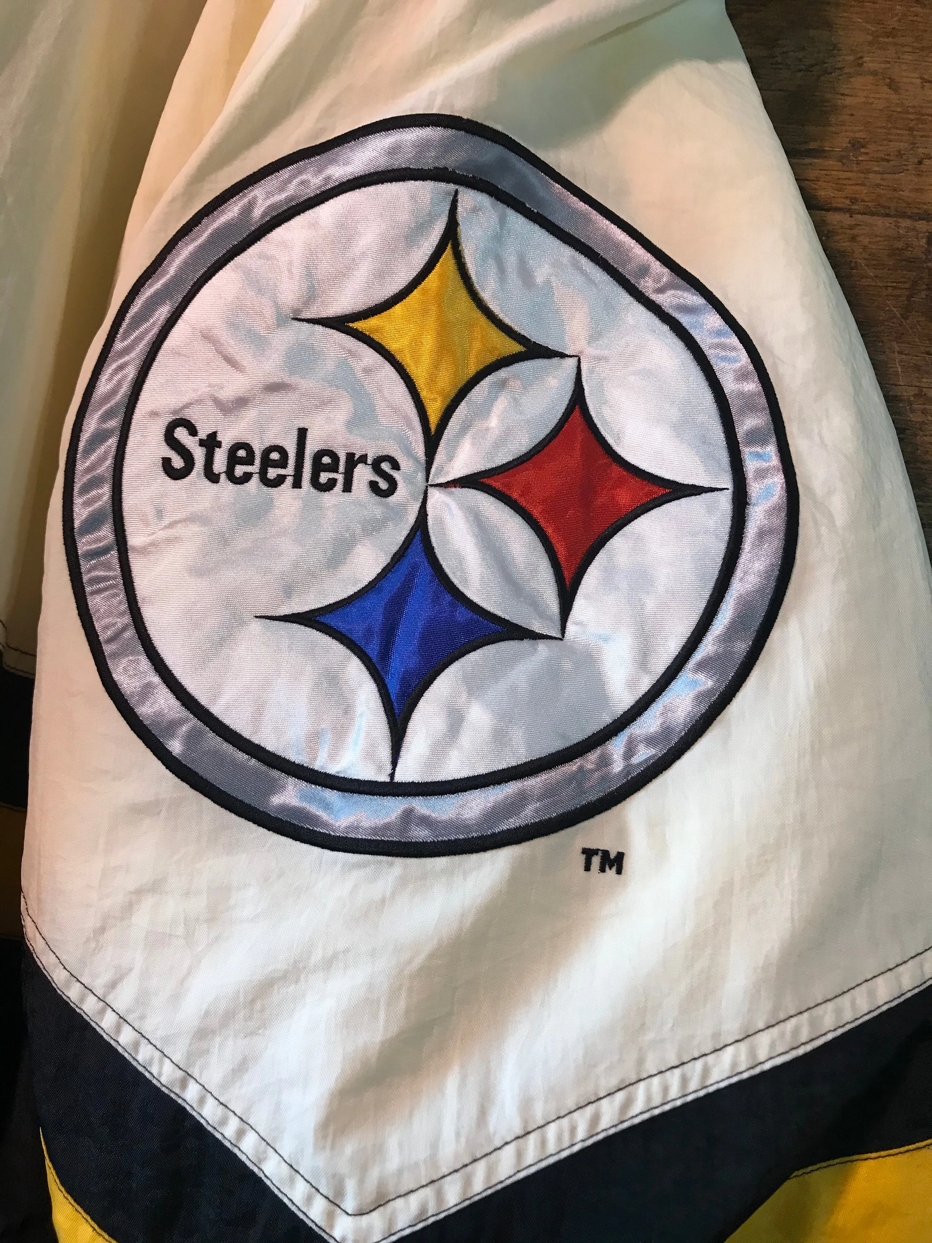 NFL Pittsburgh Steelers 90’s Nylon Vintage Mens Pro Line Starter Jacket