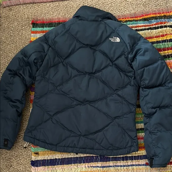 NICE The North Face Dark Teal Puffer Jacket S