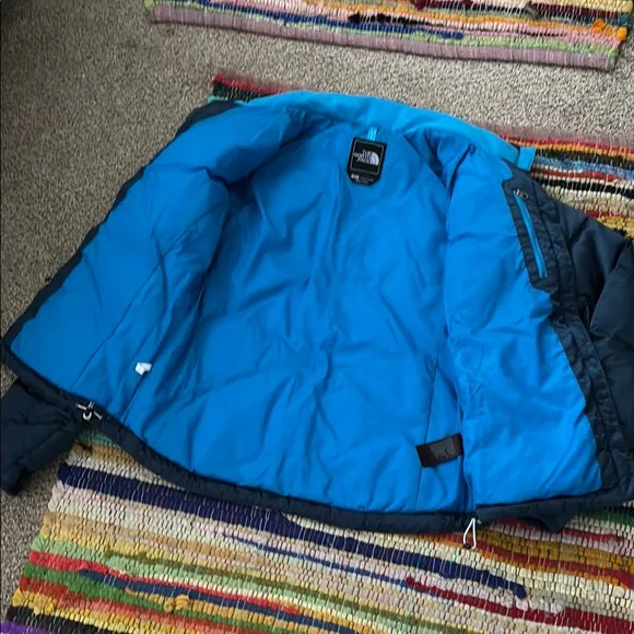 NICE The North Face Dark Teal Puffer Jacket S