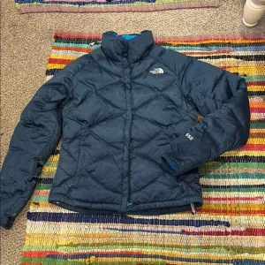 NICE The North Face Dark Teal Puffer Jacket S