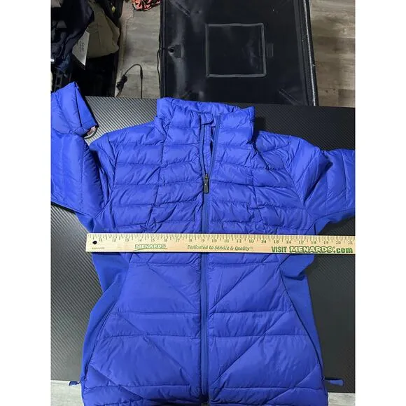 North Face Lucia Hybrid Down Puffer Jacket Med 600 Down Fill Indigo Purple Blue