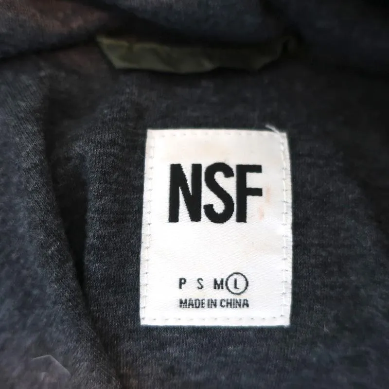 NSF Ollie Hooded Down Puffer Jacket Green Size Large