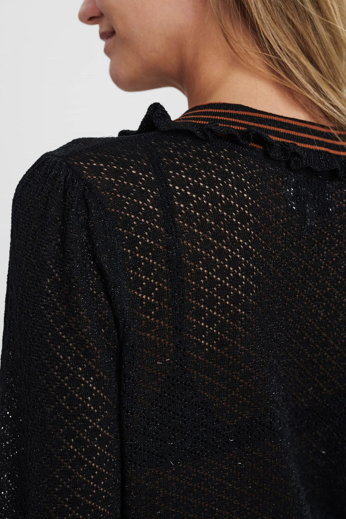 NUCHANTARA CARDIGAN - Caviar