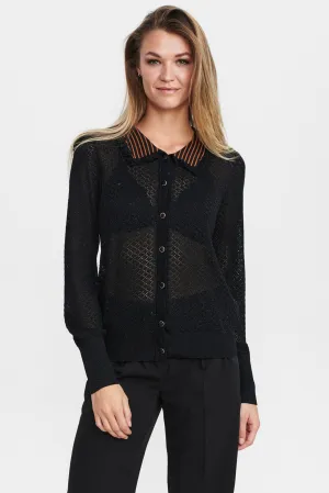 NUCHANTARA CARDIGAN - Caviar