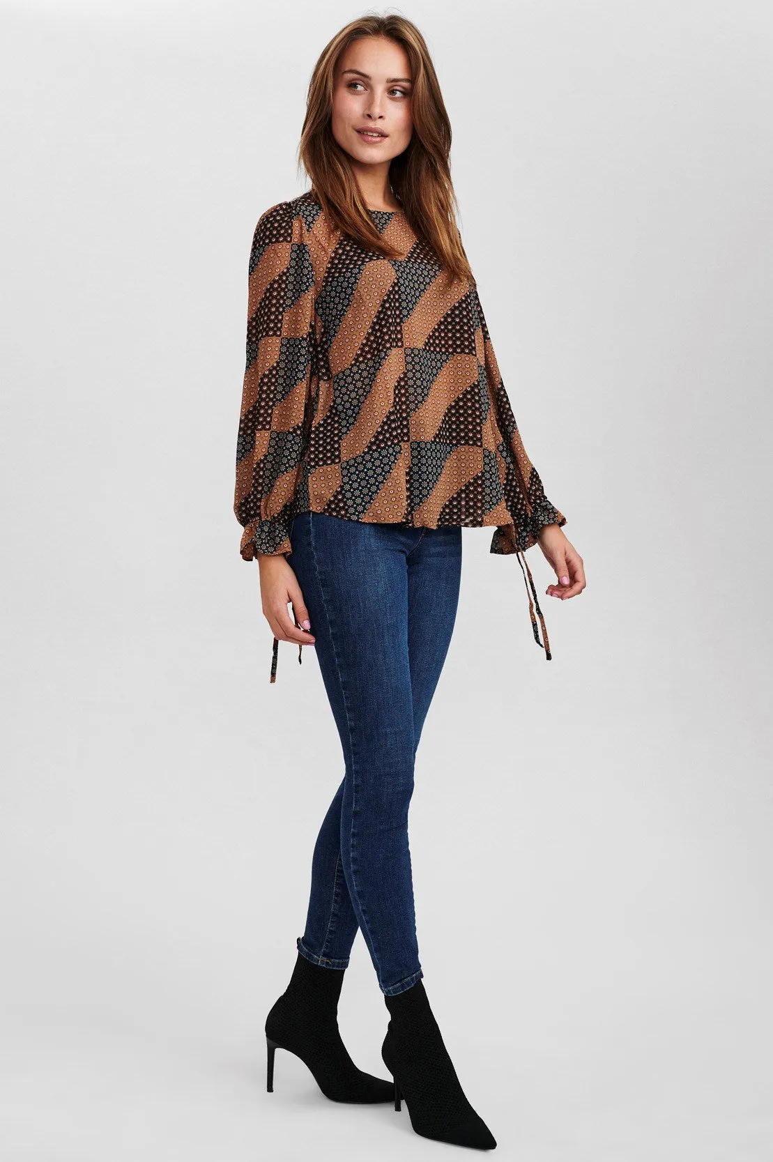 NUPATCH BLOUSE - Dark Sapphire