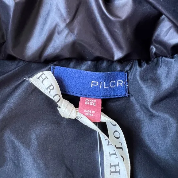 NWT Anthropologie Pilcro Packable Puffer Vest in Black One Size