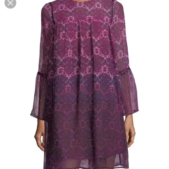 NWT Nanette Lepore Chiffon Shift Dress. Size 8