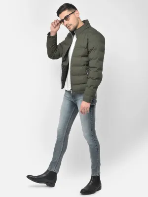 Olive Puffer Jacket