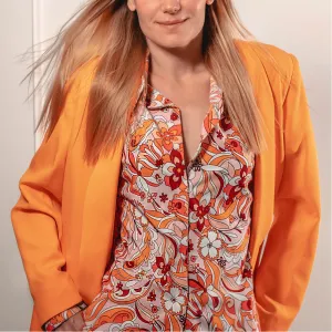 Orange Blazer